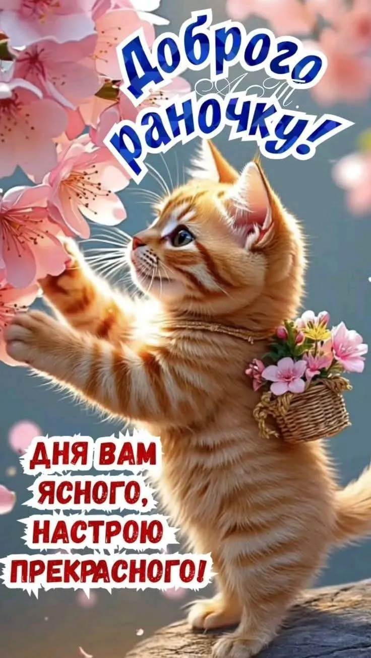 Тепла листівка доброго ранку - з побажанням чудового настрою, для щирих емоцій Тепла листівка доброго ранку - з побажанням чудового настрою, для щирих емоцій